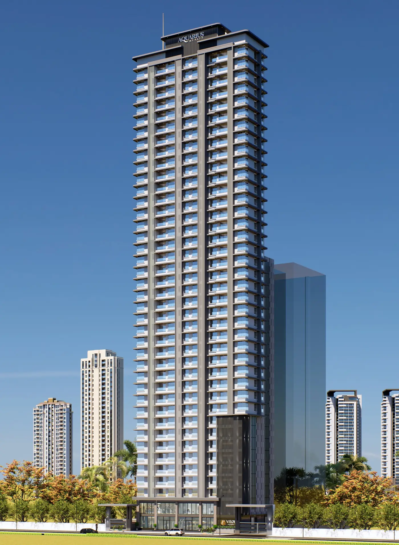 JPC VELORA tower by day